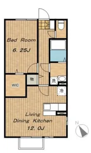 クレール四季彩の丘六番館【1階】の間取り