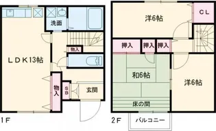 セジュールパレスの間取り