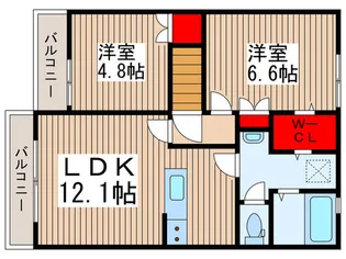 コンフォートMヒルズ一番館【2階】の間取り