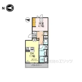 ボーセジュール【1階】の間取り