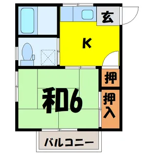 都丸ハイツ(熊谷市久下)【2階】の間取り