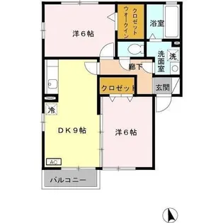 シャトーフェニックス A【2階】の間取り