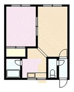 第2大橋マンション【1階】の間取り