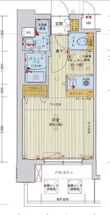 ライジングコート名古屋駅前東【3階】の間取り