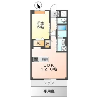 テニール【1階】の間取り
