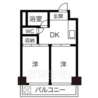 向陽ビル【10階】の間取り