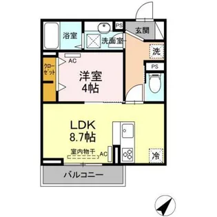 D-room高須【1階】の間取り