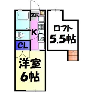 グリーネハイム【2階】の間取り