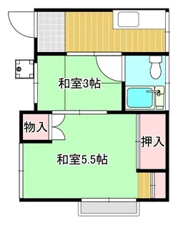 第二隆盛荘【2階】の間取り