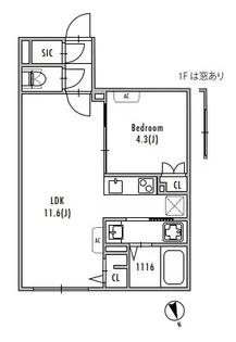 GRANPASEO中野IV【1階】の間取り