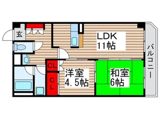 泉第6ビル【5階】の間取り