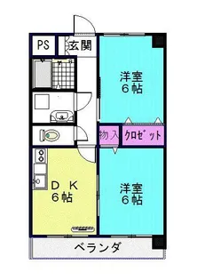 テラグレイス金久ビル【8階】の間取り
