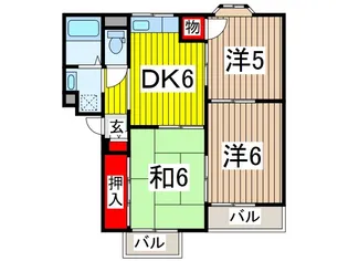 サンパーク816【2階】の間取り