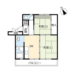 UR幸手【5階】の間取り
