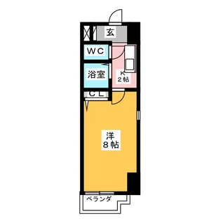 グリーンヒル徳川【2階】の間取り