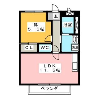 アメニティ葛谷【1階】の間取り