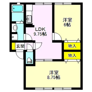 ボナールアーク【1階】の間取り