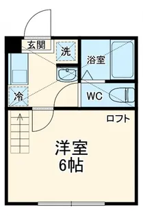 アザーレ・キュリオス読売ランド前A【2階】の間取り