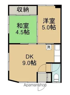 山田アパート【1階】の間取り