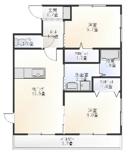 なでしこ2012【2階】の間取り