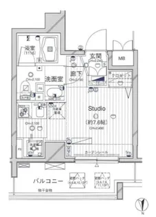 ダイナシティ西新宿【4階】の間取り