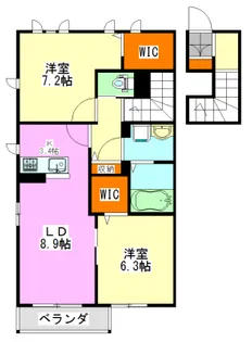 グランドール駿河台【2階】の間取り