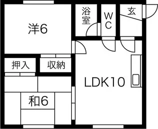 斉藤ハイツB【1階】の間取り