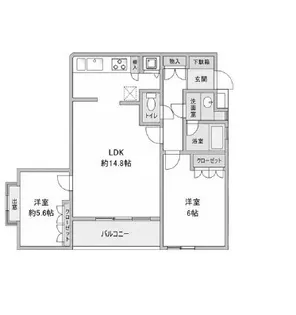松原タウンホーム【3階】の間取り