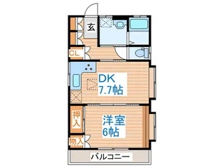 コーポ阿部【2階】の間取り
