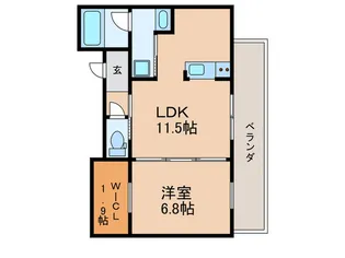 ボヌール【3階】の間取り