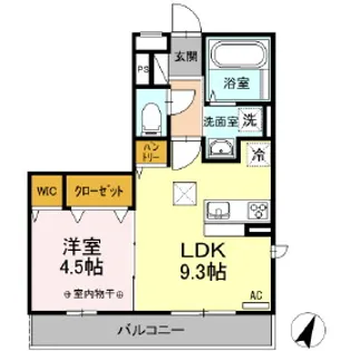 サンディアル原田【3階】の間取り