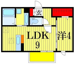 ラムサールJOY NARASHINO【1階】の間取り