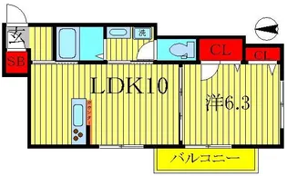 クレシア【2階】の間取り