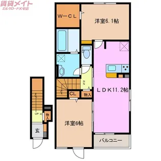 シオン III【2階】の間取り