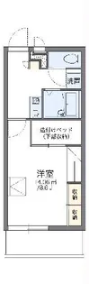 レオパレス高岡II【1階】の間取り