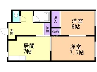 マンション甲田【3階】の間取り