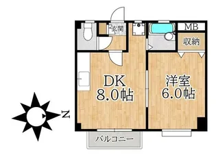 エスポワール21【1階】の間取り
