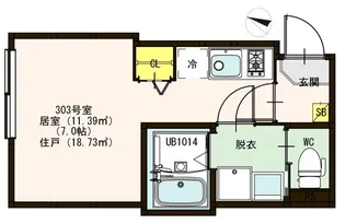クラシア立石【3階】の間取り