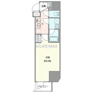 ヴァレッシア上野NorthCity【10階】の間取り