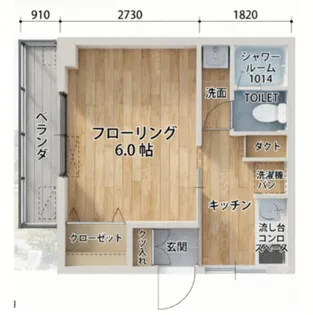 東中野第2コーポ【2階】の間取り