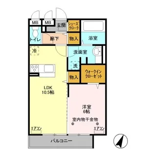 ロイジェントパークス レイクタウン Q【3階】の間取り