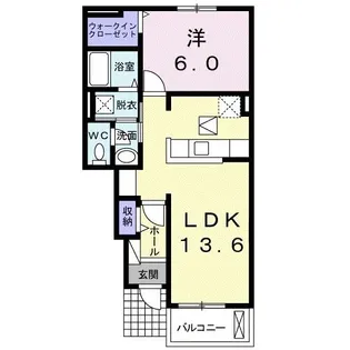 リヴェール松島II【1階】の間取り