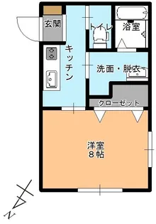 VILLA COURT CARROT11【2階】の間取り