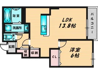 コッティI【1階】の間取り