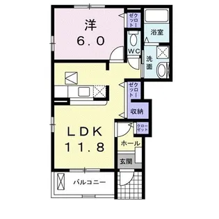ラフレシールIII【1階】の間取り