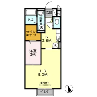 セントラルグレイス【2階】の間取り
