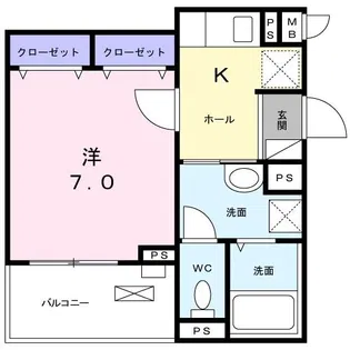 foresta 御所ノ内【3階】の間取り