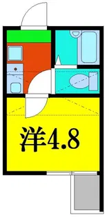 シャンテ四ツ木駅前【2階】の間取り