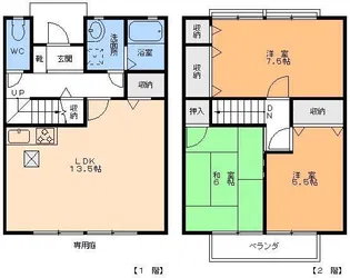 サンビレッジ道後の間取り