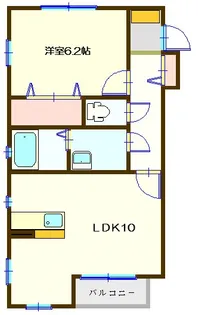 クレール南小泉【2階】の間取り